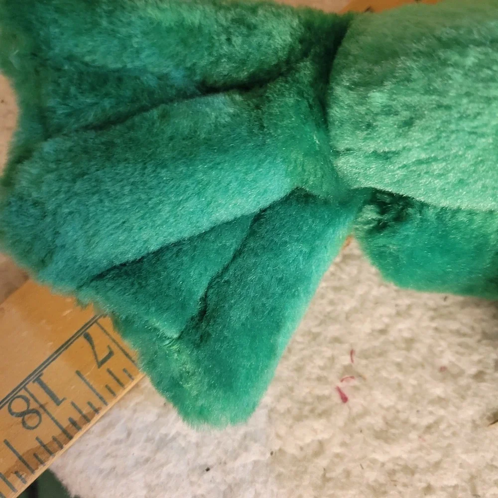 Play-By-Play Grumpy Frog Plush Unisex Small Green Yellow Excellent Vintage Toad